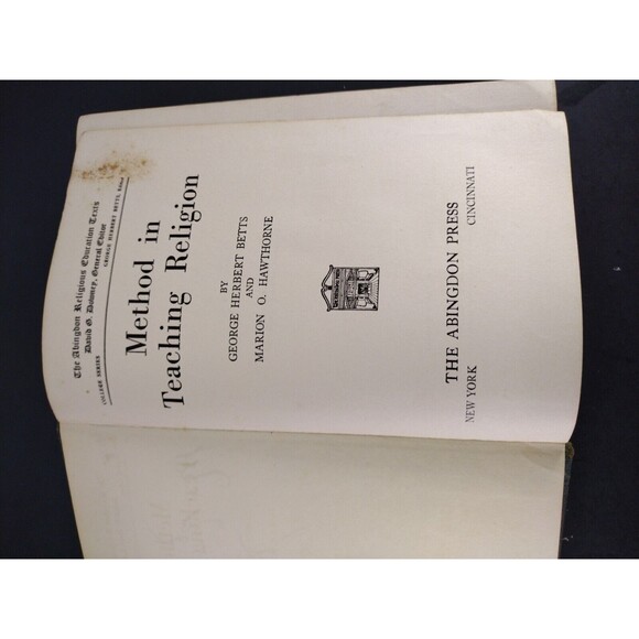Method in Teaching Religion George Herbert Betts & Marion O. Hawthorne 1927 Vtg - Picture 8 of 12